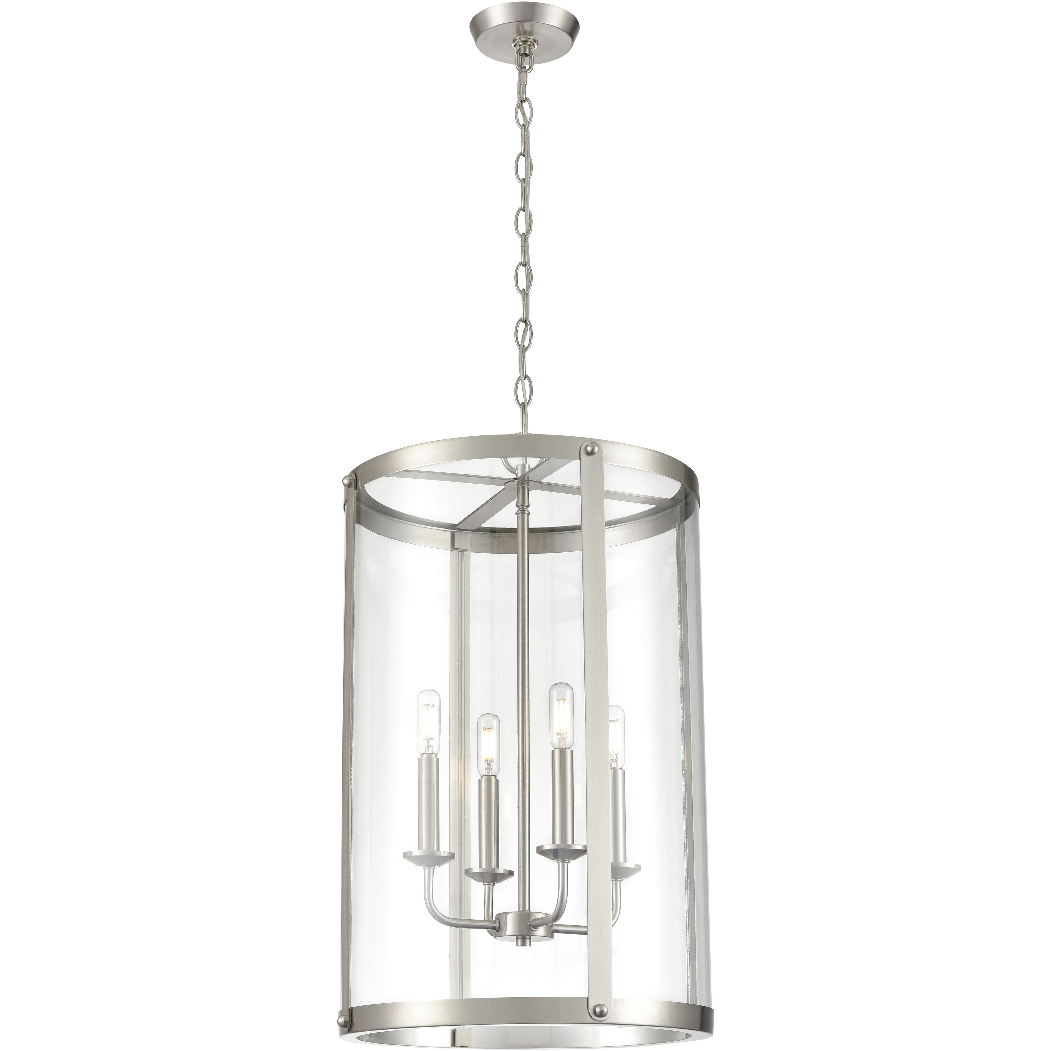 Aydenn 4 Light 13.75 inch Brushed Nickel Indoor Pendant Ceiling Light